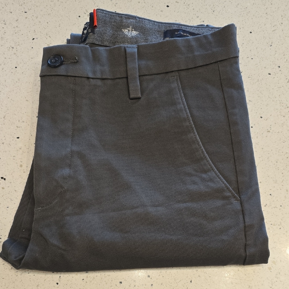 Dockers Mens Ultimate Chino Smart Flex Slim Fit Charcoal